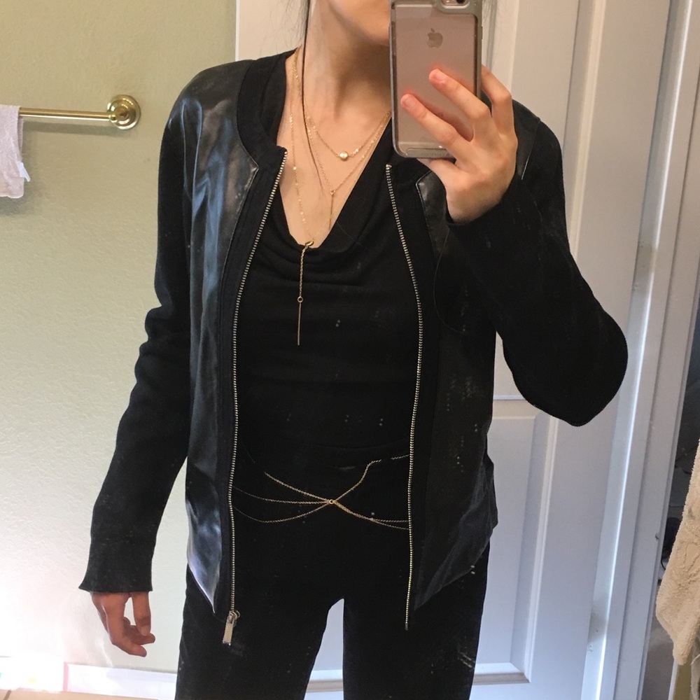 Classic leather jacket